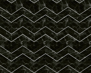 Chevron zigzag marble patterned background black and white