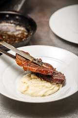 Chef served for dinner