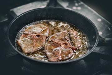 Wild boar steak