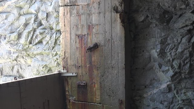 Army bunker in Jishan Tunnel in Kinmen, Taiwan. This bukner used during the Chinese Civil War. 4K