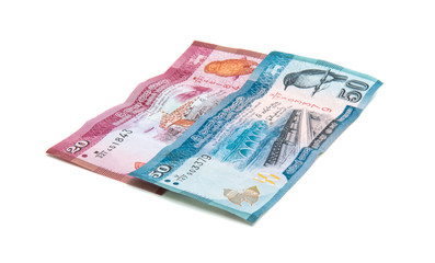 Sri Lankan money isolated