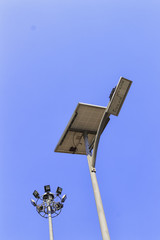 solar pannel and  LED street lamp