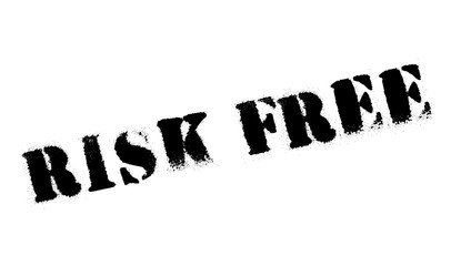 Risk Free rubber stamp. Grunge design with dust scratches. Effects can be easily removed for a clean, crisp look. Color is easily changed.