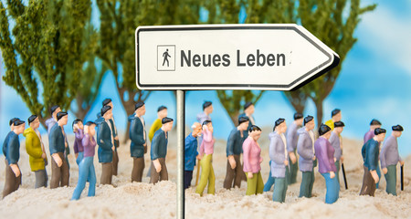 Obraz premium Schild 179 - Neues Leben