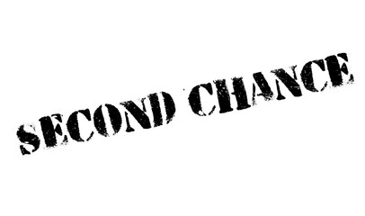 Second Chance rubber stamp. Grunge design with dust scratches. Effects can be easily removed for a clean, crisp look. Color is easily changed.