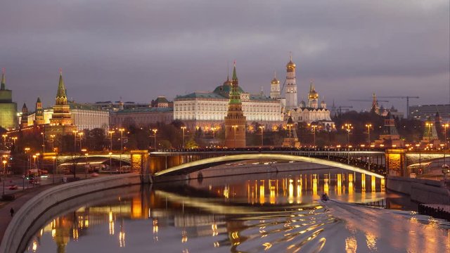 Moscow time lapse compilation of main sights
