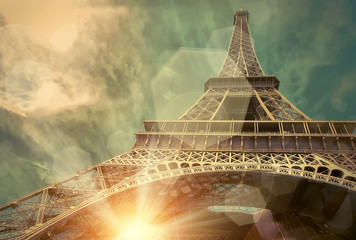 The Eiffel tower is one of the most recognizable landmarks in th