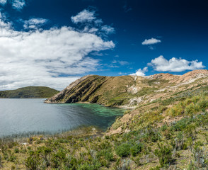 Fototapeta na wymiar Isla del Sol im Titicacasee