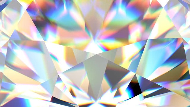 Sparkling rotating crystal