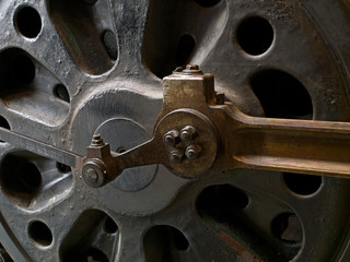 Obraz na płótnie Canvas Steam locomotive - detail