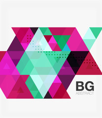 Fototapeta premium Triangles abstract background