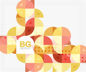 Vector geometric circle abstract background