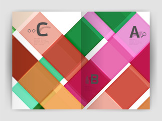 Obraz premium Business a4 business brochure geometrical template