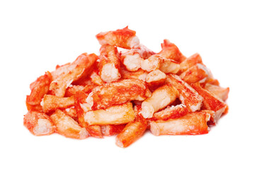 Lobster Meat Isolated on White Background. Gourmet Restaurant Food © artmim