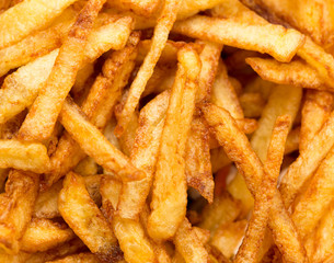 cooking potato fries in oil