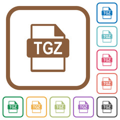 TGZ file format simple icons