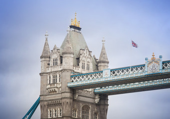 Fototapeta na wymiar beautiful view of Tower Bridge in London city, United Kingdom