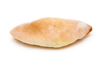 pies with cabbage on a white background