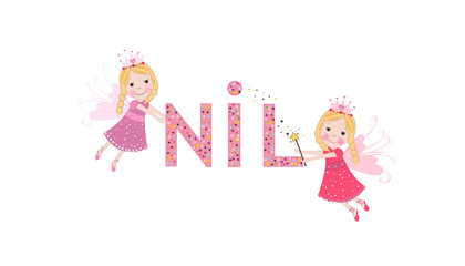 Nil female name with cute fairy tale