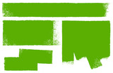 Banner Set grün - Farbroller Textur 