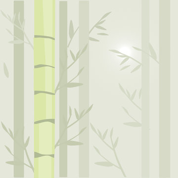 Bamboo background, vector illustration © lilam8