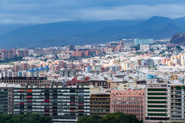 Architectural buildings on Canary Island Tenerife Spain