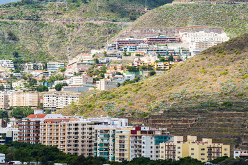 Fototapeta premium Architectural buildings on Canary Island Tenerife Spain