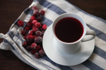 Fresh Organic Cranberry Juice © Anastasiia