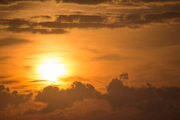 Obraz premium sunset with clouds