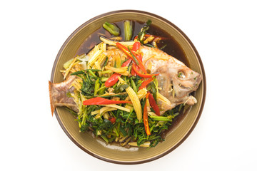 Steam fish with sauce