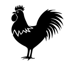 Rooster vector.