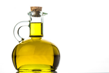 Extra virgin olive oil isolated