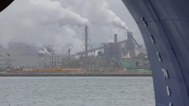 室蘭港の工業地帯