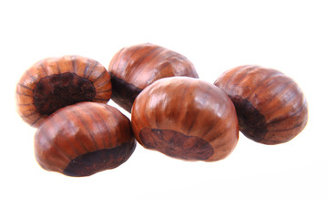 fresh edible chestnuts