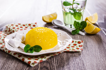 Traditional panna cotta