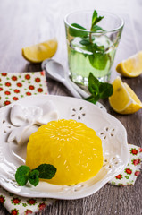 Traditional panna cotta