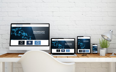 multidevice desktop innovative website