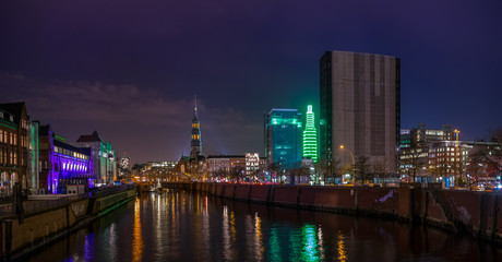 Obraz na płótnie Canvas Hamburg, Speicherstadt und HafenCity