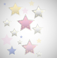
vector background 3D, stars
