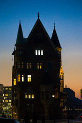 Fototapeta premium Hamburg, Speicherstadt i HafenCity