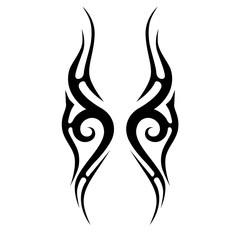 Tribal designs. Tribal tattoos. Art tribal tattoo. Vector sketch of a tattoo.