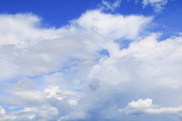 blue sky and cloud beautiful colorful in nature with copy space for add text
