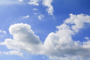 blue sky with big cloud and raincloud, art of nature beautiful and copy space for add text