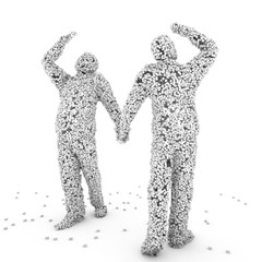 3d rendering illustration of human body