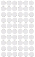 medical pills on white background