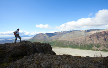 Obraz premium Trekking in Islanda