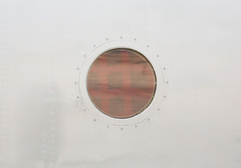 Detail of aircraft windows