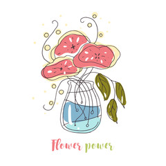 Букет цветов в вазе