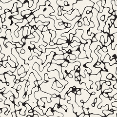 Obraz premium Noise Grunge Abstract Texture. Vector Seamless Black And White Pattern.