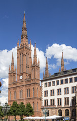 Fototapeta na wymiar Marktkirche in Wiesbaden